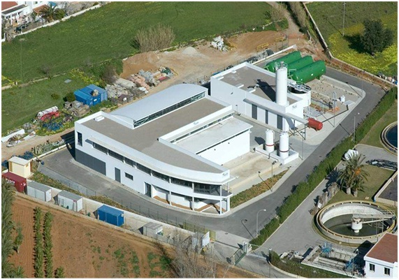 Santa Eulària del Riu desalination water tank expansion project. 